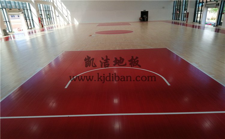 江西九江都昌第五小學(xué)體育館實(shí)木運(yùn)動地板案例——凱潔實(shí)木運(yùn)動地板廠家